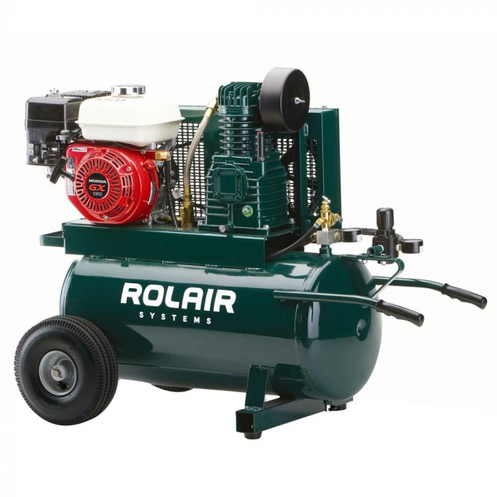 Rolair 5.5 HP Wheeled Gas Air Compressor - 20 GAL Tank Rolair 5.5 HP Wheeled Gas Air Compressor - 20 GAL Tank